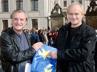 Borek Sipek and Michael Kocab, photo: CTK