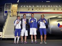 Zuzana Hejnová, David Svoboda, Jaroslav Kulhavý, Barbora Špotáková, photo: CTK