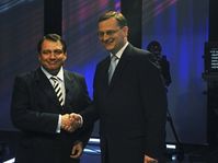 Jiří Paroubek und Petr Nečas (Foto: ČTK)