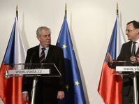 Miloš Zeman y Petr Nečas, foto: ČTK