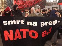 Manifestation d'anarchistes tchèques dans le centre de Prague, photo: CTK