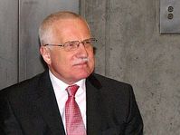 El presidente de la República Václav Klaus