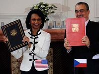 Condoleezza Rice and Karel Schwarzenberg, photo: CTK