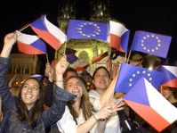 Die Tschechische Republik feierte den Beitritt zur EU (Foto: CTK)