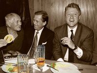 Bohumil Hrabal, Václav Havel, Bill Clinton, photo: Jiří Jírů