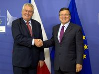 Miloš Zeman, José Manuel Barroso, photo: CTK