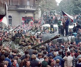 21 agosto de 1968, la plaza de San Venceslao, Praga, foto: CTK