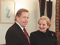 Vaclav Havel and Madeleine Albright