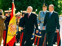President Vaclav Klaus and the Spanish king Juan Carlos, photo: CTK