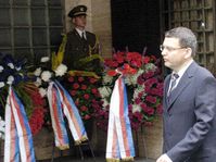 The commemoration of the Soviet-led invasion in 1968 in front of the Czech Radio building, photo: CTK