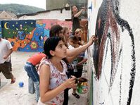 Les enfants du centre de vacances de la communauté rom, photo: CTK