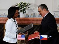 Condoleezza Rice and Karel Schwarzenberg, photo: CTK