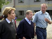 Václav Havel ve Švihově, Foto: ČTK