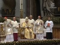 La canonización de Sainta Inés por Juan Pablo II, el 12 de noviembre de 1989, foto: TV Noe / YouTube
