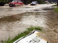 A brook caused some troubles near the town of Cesky Krumlov, Photo:CTK