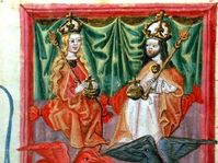 Carlos Iv y su esposa Blanca de Valois, foto: public domain