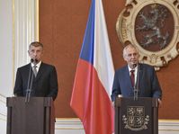 Andrej Babiš und Miloš Zeman (Foto: ČTK / Vít Šimánek)