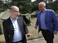 Prime minister Bohuslav Sobotka, Milan Chovanec, photo: CTK