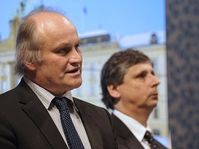 Michael Kocáb y Jan Fischer, foto: ČTK