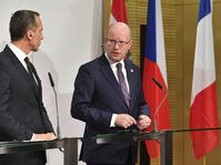 Christian Kern a Bohuslav Sobotka, foto: ČTK