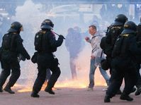 Le rassemblement anti-Roms à Ostrava, photo: CTK