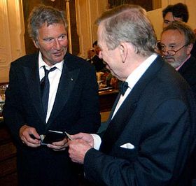 Robert K. Shaye and Vaclav Havel