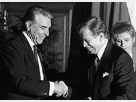 Helmut Zilk und Václav Havel