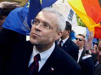 Vladimír Špidla při oslavách vstupu do Evropské unie, foto: ČTK