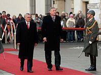Alfred Gussenbauer (vlevo) a Mirek Topolánek, foto: ČTK