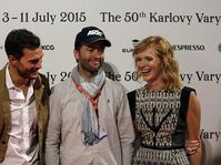 Jamie Dornan, Sean Ellis, Ańa Geislerová, photo: Film Servis Festival Karlovy Vary