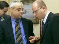 Vladimir Spidla, Bohuslav Sobotka, foto: CTK