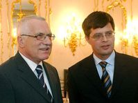President Vaclav Klaus and the Dutch Prime Minister Peter Balkenend, photo: CTK
