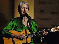 Joan Baez performs during an opening ceremony of the 10th Forum 2000 Conference in Prague, photo: CTK