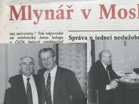 Михаил Горбачев и Зденек Млынарж, фото: Prezentace Michala Macháčka
