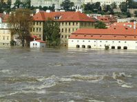 Prague's Lesser Quarter hit by floods